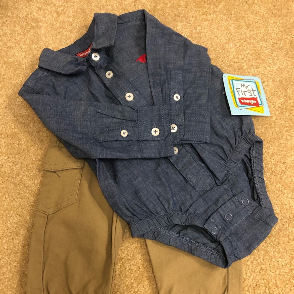 Baby Boy Blue Jean Wrangler NWOT, size 3-6 months